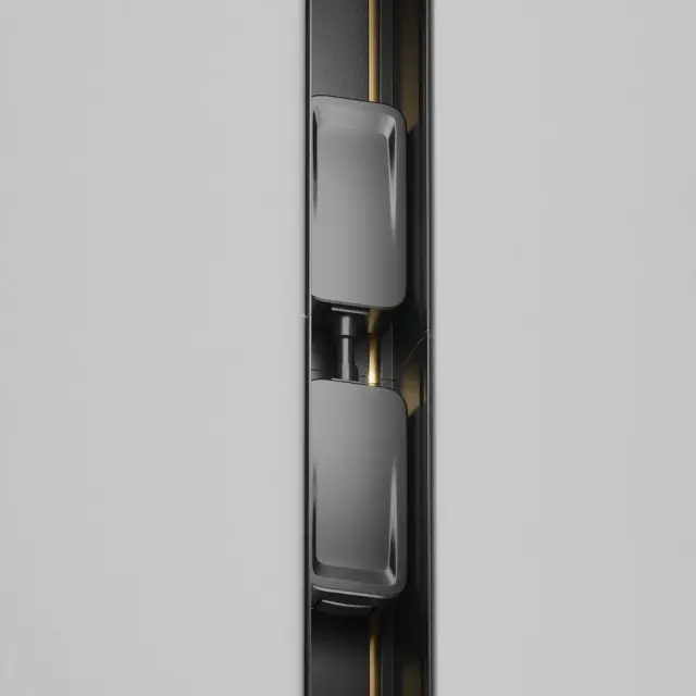Коннектор Maytoni ACCESSORIES FOR TRACKS RADITY — магнитные, черный, ракурс 3