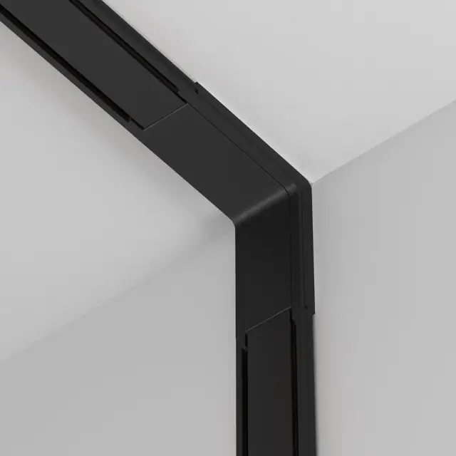 Коннектор Maytoni ACCESSORIES FOR TRACKS RADITY — магнитные, черный, ракурс 3