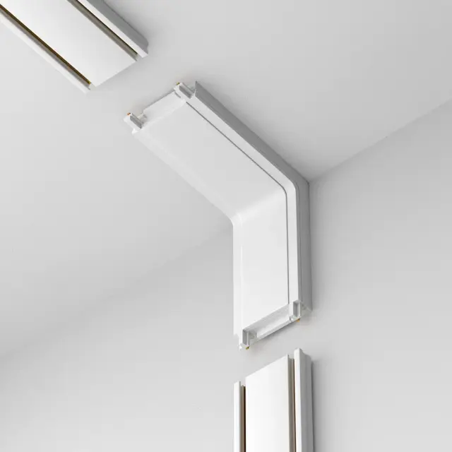 Коннектор Maytoni ACCESSORIES FOR TRACKS RADITY — магнитные, белый, ракурс 2