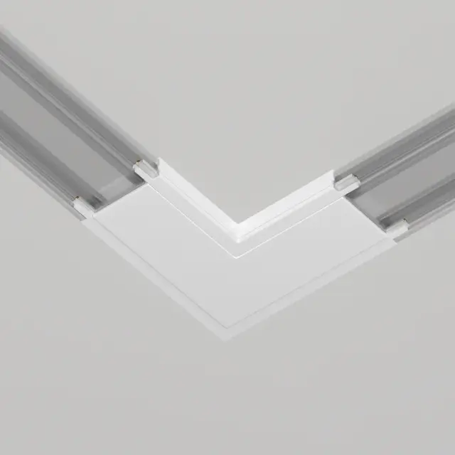 Коннектор Maytoni ACCESSORIES FOR TRACKS RADITY — магнитные, белый, ракурс 4