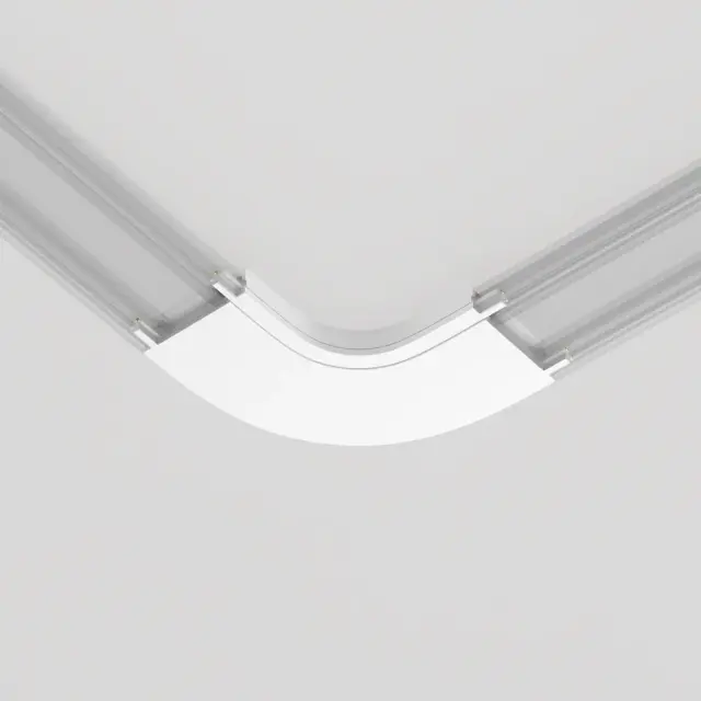 Коннектор Maytoni ACCESSORIES FOR TRACKS RADITY — магнитные, белый, ракурс 4