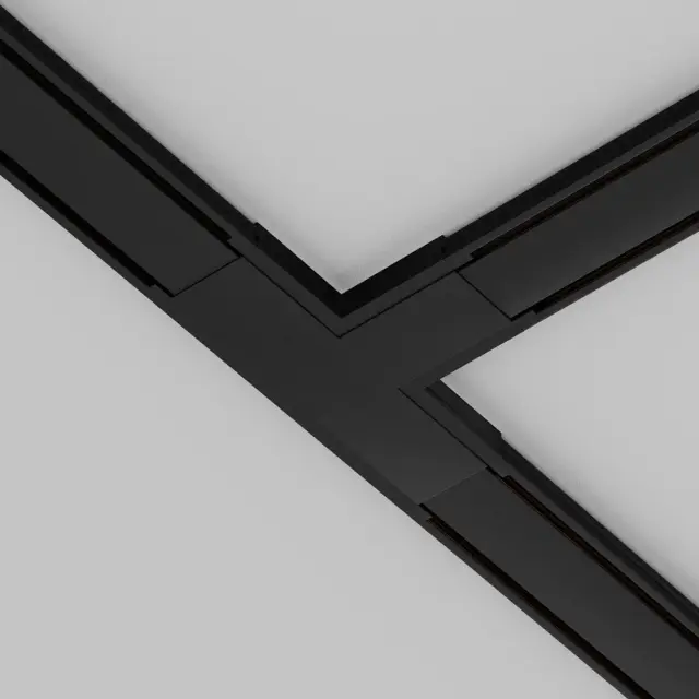 Коннектор Maytoni ACCESSORIES FOR TRACKS RADITY — магнитные, черный, ракурс 3