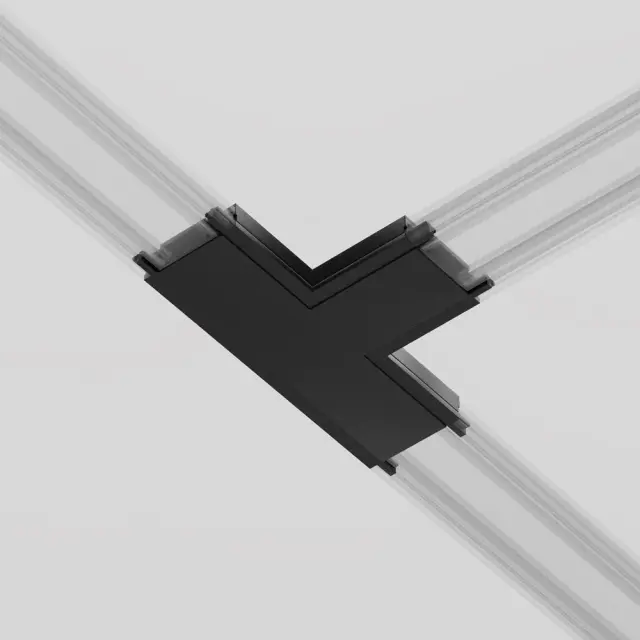 Коннектор Maytoni ACCESSORIES FOR TRACKS RADITY — магнитные, черный, ракурс 4