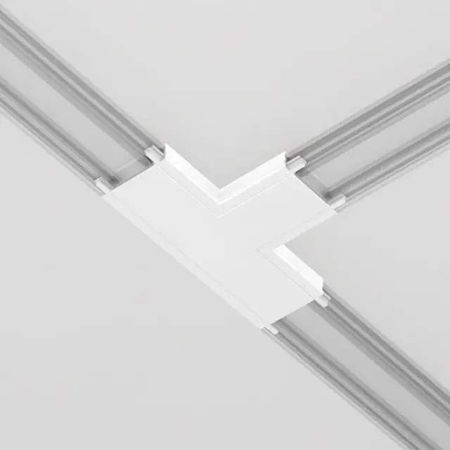 Коннектор Maytoni ACCESSORIES FOR TRACKS RADITY — магнитные, белый, ракурс 4