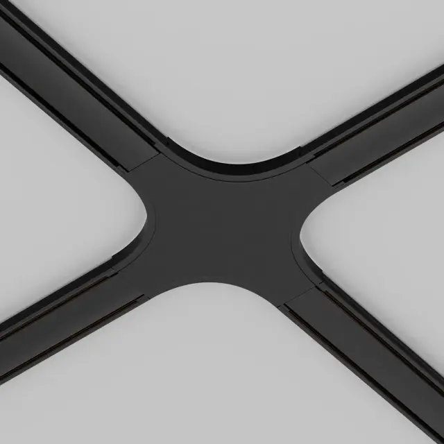 Коннектор Maytoni ACCESSORIES FOR TRACKS RADITY — магнитные, черный, ракурс 3