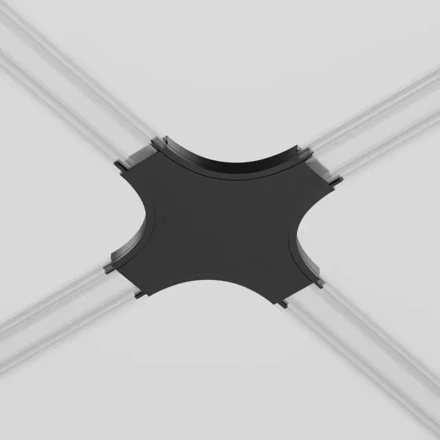 Коннектор Maytoni ACCESSORIES FOR TRACKS RADITY — магнитные, черный, ракурс 4