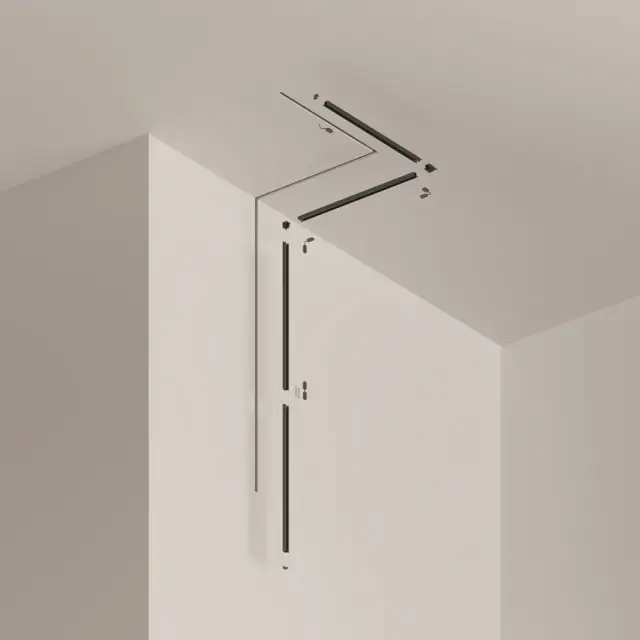 Шинопровод Maytoni BUSBAR TRUNKINGS RADITY — магнитные, черный, ракурс 2