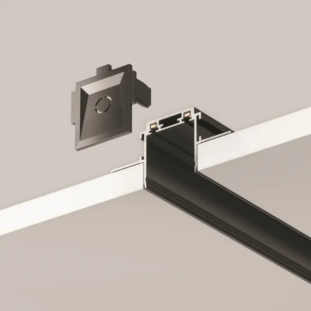 Шинопровод Maytoni BUSBAR TRUNKINGS RADITY — магнитные, черный, ракурс 3