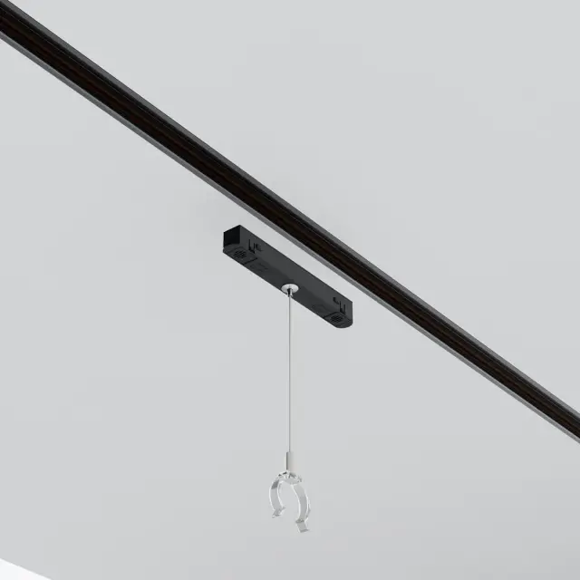 Крепёж Maytoni ACCESSORIES FOR TRACKS EXILITY — магнитные, черный, ракурс 2