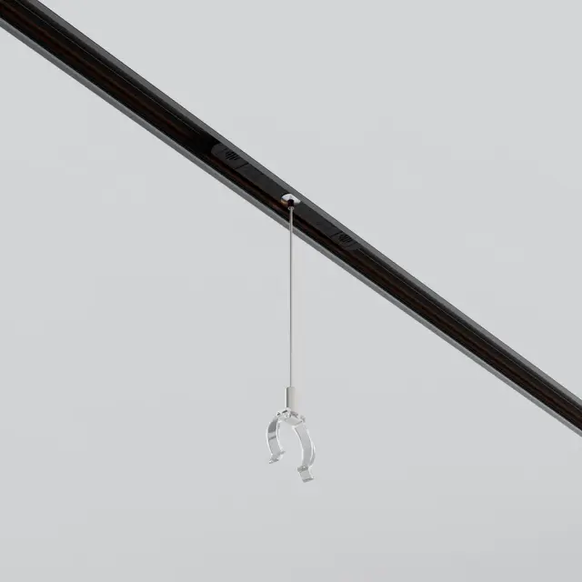 Крепёж Maytoni ACCESSORIES FOR TRACKS EXILITY — магнитные, черный, ракурс 3
