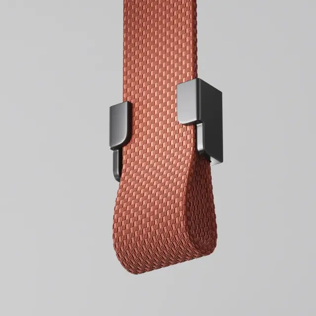 Заглушка Maytoni ACCESSORIES FOR SYSTEM PARITY — тканевые, черный, ракурс 2