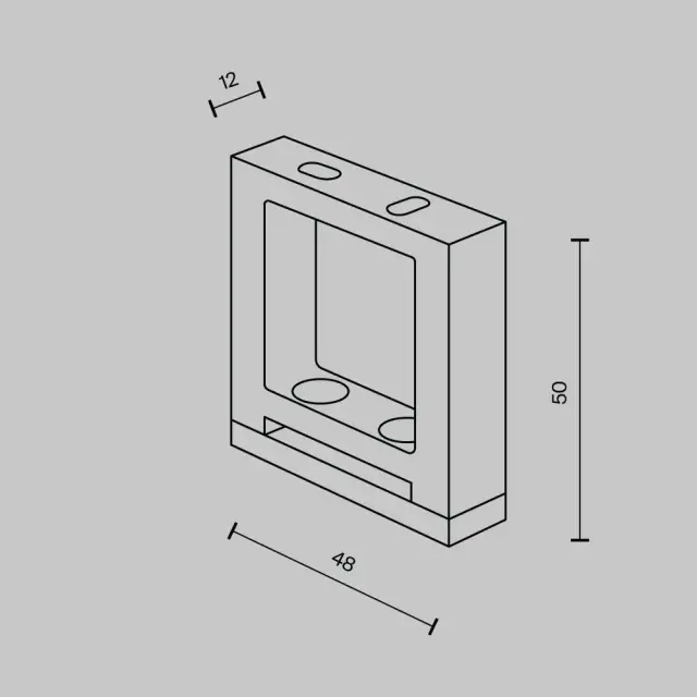Крепёж Maytoni ACCESSORIES FOR SYSTEM PARITY — тканевые, черный, ракурс 3
