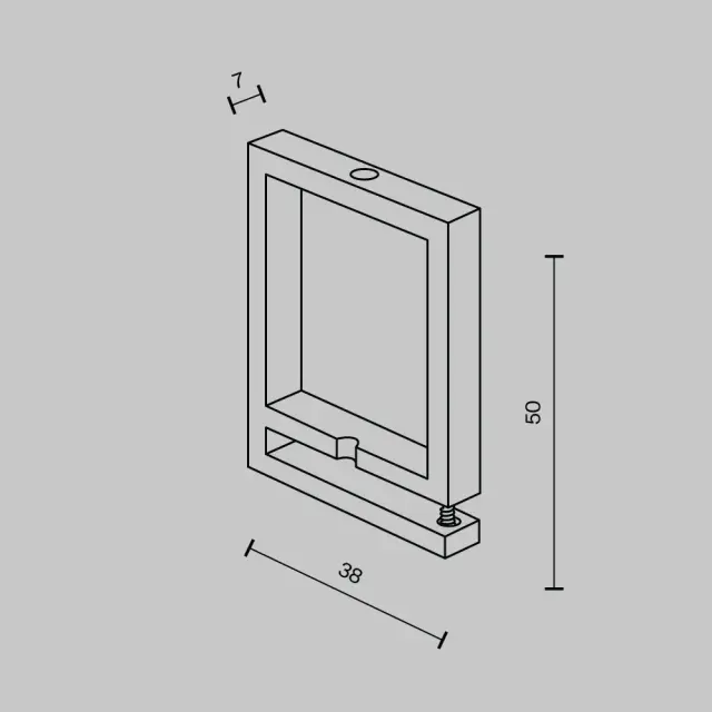 Крепёж Maytoni ACCESSORIES FOR SYSTEM PARITY — тканевые, черный, ракурс 3