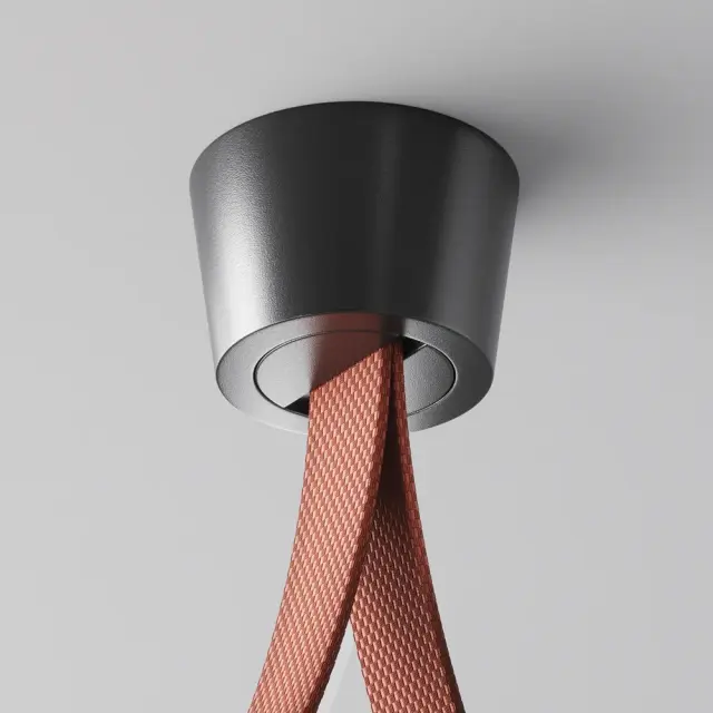 Ввод питания Maytoni ACCESSORIES FOR SYSTEM PARITY — тканевые, черный, ракурс 3
