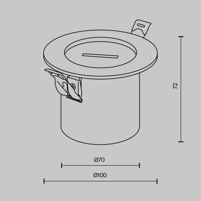 Ввод питания Maytoni ACCESSORIES FOR SYSTEM PARITY — тканевые, черный, ракурс 3