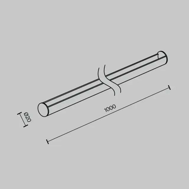 Крепёж Maytoni ACCESSORIES FOR SYSTEM PARITY — тканевые, черный, ракурс 2