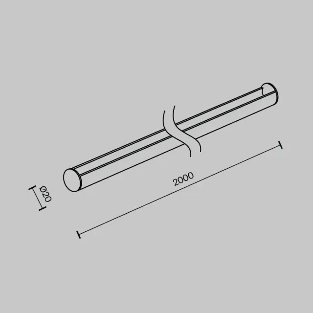 Крепёж Maytoni ACCESSORIES FOR SYSTEM PARITY — тканевые, черный, ракурс 2