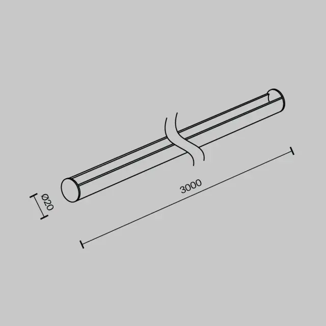 Крепёж Maytoni ACCESSORIES FOR SYSTEM PARITY — тканевые, черный, ракурс 2
