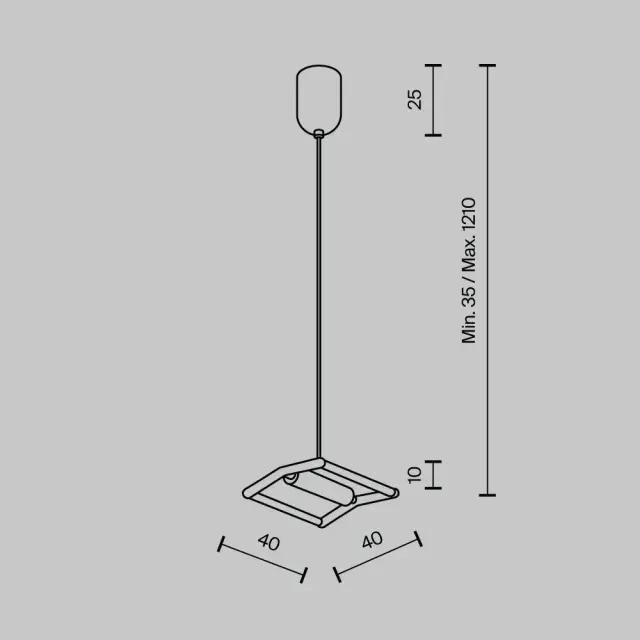 Крепёж Maytoni ACCESSORIES FOR SYSTEM PARITY — тканевые, черный, ракурс 3