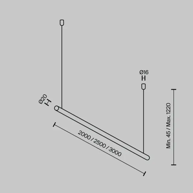 Крепёж Maytoni ACCESSORIES FOR SYSTEM PARITY — тканевые, черный, ракурс 2