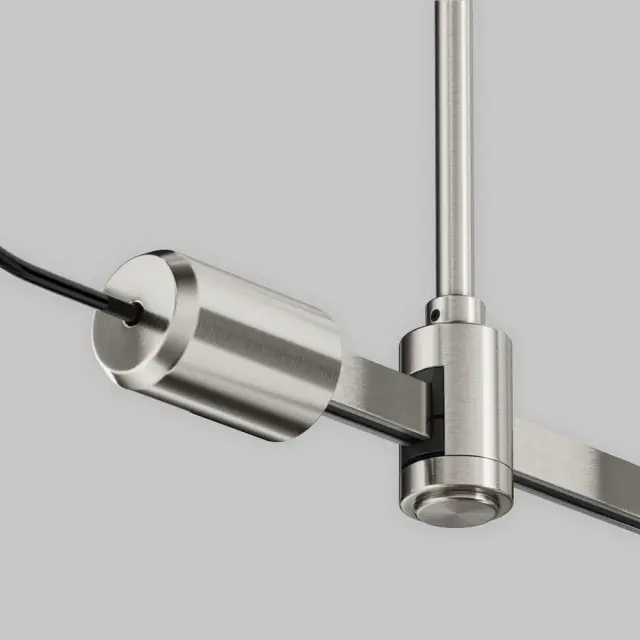 Ввод питания Maytoni ACCESSORIES FOR TRACKS FLARITY — магнитные, никель, ракурс 3