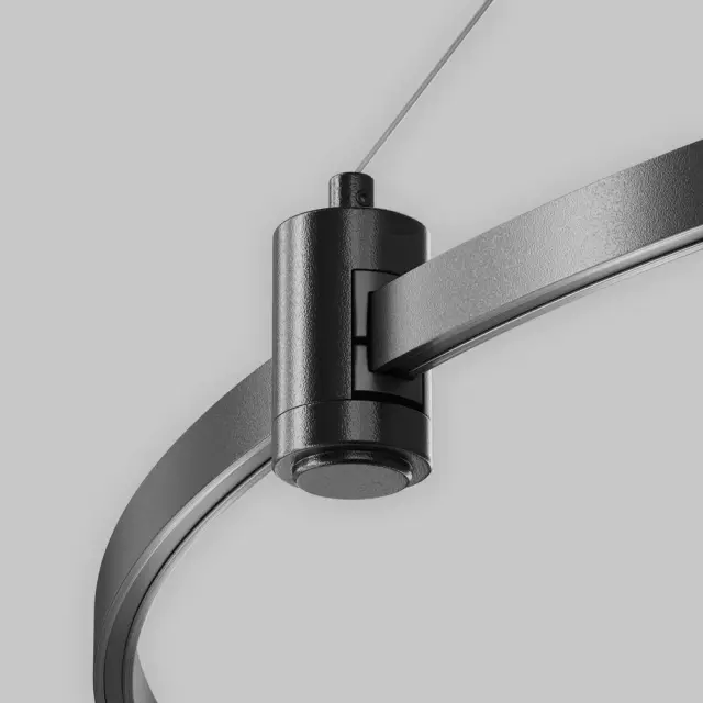 Ввод питания Maytoni ACCESSORIES FOR TRACKS FLARITY — магнитные, черный, ракурс 3