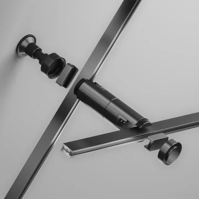 Крепёж Maytoni ACCESSORIES FOR TRACKS FLARITY — магнитные, черный, ракурс 2