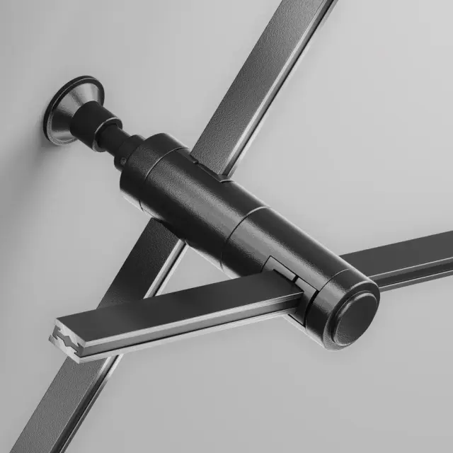 Крепёж Maytoni ACCESSORIES FOR TRACKS FLARITY — магнитные, черный, ракурс 3
