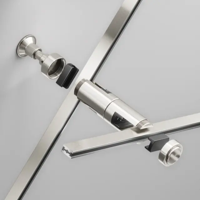 Крепёж Maytoni ACCESSORIES FOR TRACKS FLARITY — магнитные, никель, ракурс 2