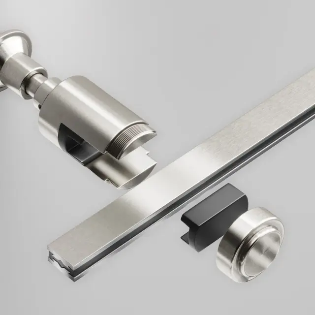 Крепёж Maytoni ACCESSORIES FOR TRACKS FLARITY — магнитные, никель, ракурс 2
