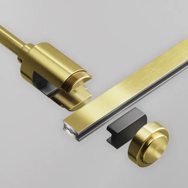 Крепёж Maytoni ACCESSORIES FOR TRACKS FLARITY — магнитные, латунь, ракурс 2