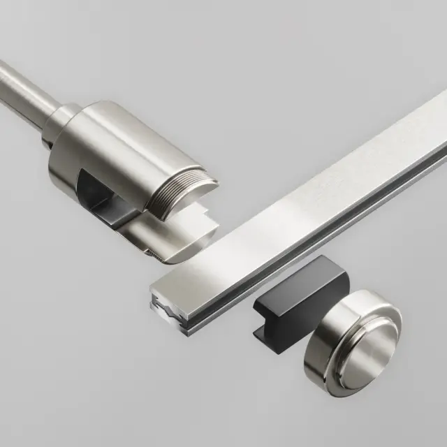 Крепёж Maytoni ACCESSORIES FOR TRACKS FLARITY — магнитные, никель, ракурс 2