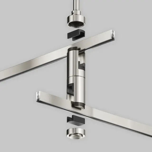 Крепёж Maytoni ACCESSORIES FOR TRACKS FLARITY — магнитные, никель, ракурс 2