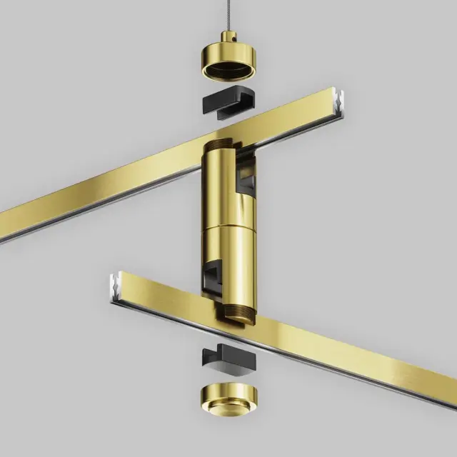 Крепёж Maytoni ACCESSORIES FOR TRACKS FLARITY — магнитные, латунь, ракурс 2