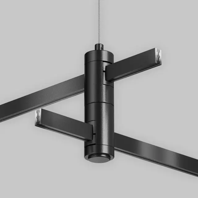 Крепёж Maytoni ACCESSORIES FOR TRACKS FLARITY — магнитные, черный, ракурс 3