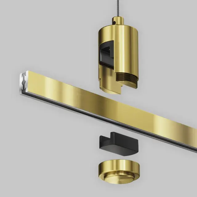 Крепёж Maytoni ACCESSORIES FOR TRACKS FLARITY — магнитные, латунь, ракурс 2