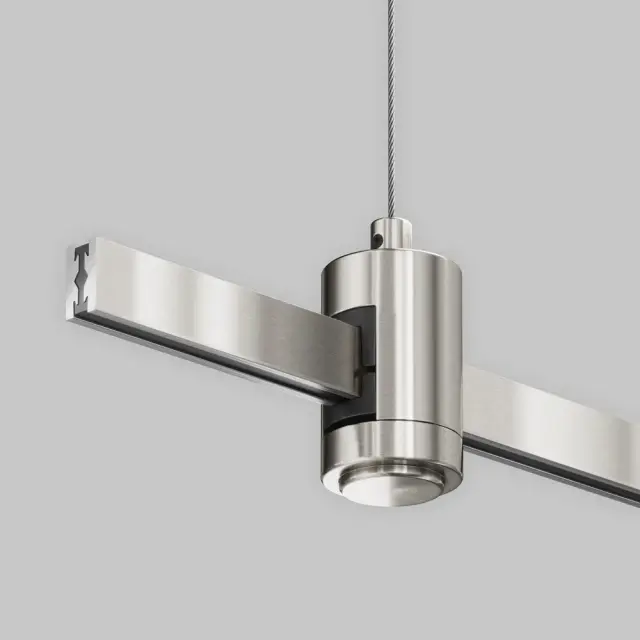 Крепёж Maytoni ACCESSORIES FOR TRACKS FLARITY — магнитные, никель, ракурс 3