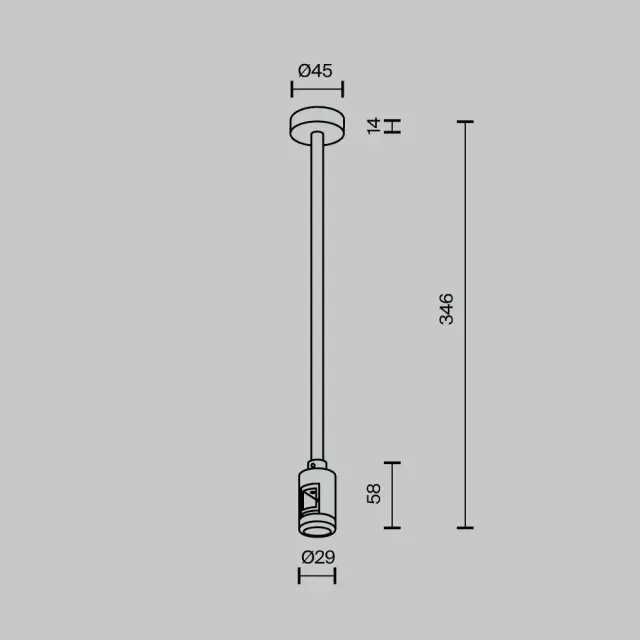 Крепёж Maytoni ACCESSORIES FOR TRACKS FLARITY — магнитные, черный, ракурс 4