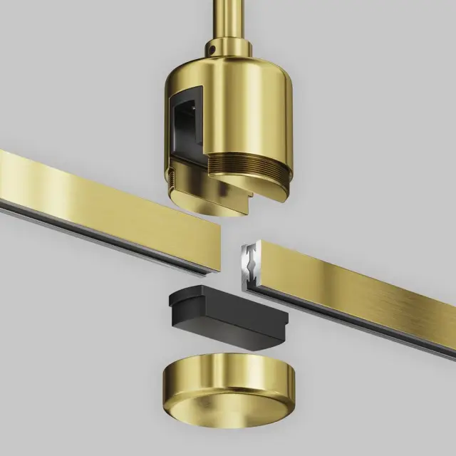 Крепёж Maytoni ACCESSORIES FOR TRACKS FLARITY — магнитные, латунь, ракурс 2