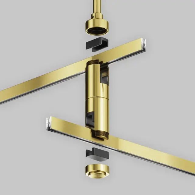 Крепёж Maytoni ACCESSORIES FOR TRACKS FLARITY — магнитные, латунь, ракурс 2