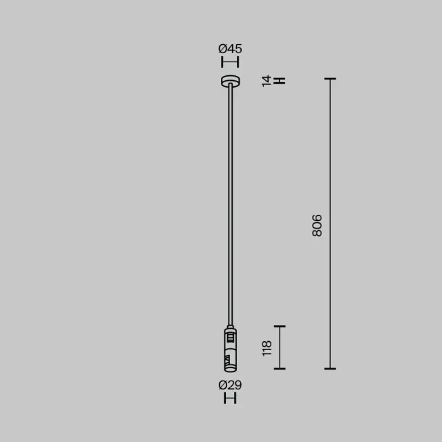 Крепёж Maytoni ACCESSORIES FOR TRACKS FLARITY — магнитные, никель, ракурс 4