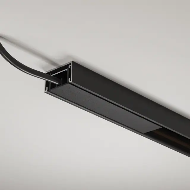 Ввод питания Maytoni ACCESSORIES FOR TRACKS BASITY — магнитные, черный, ракурс 3