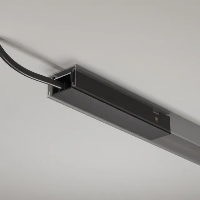 Ввод питания Maytoni ACCESSORIES FOR TRACKS BASITY — магнитные, черный, ракурс 4
