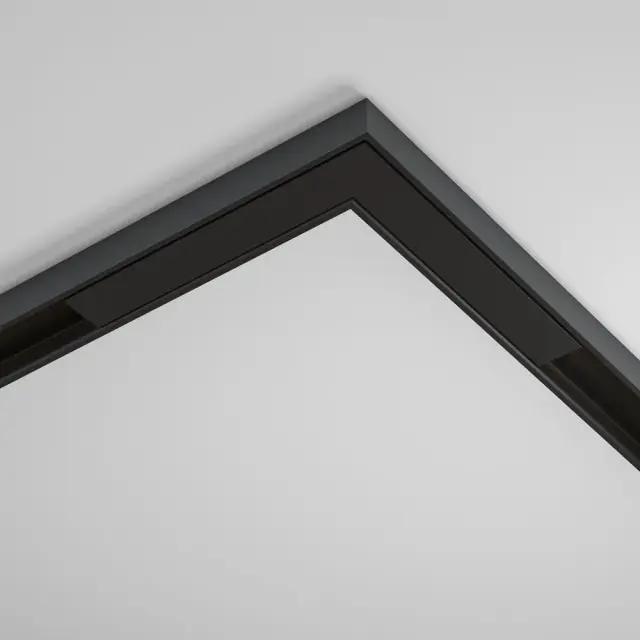 Коннектор Maytoni ACCESSORIES FOR TRACKS BASITY — магнитные, черный, ракурс 3