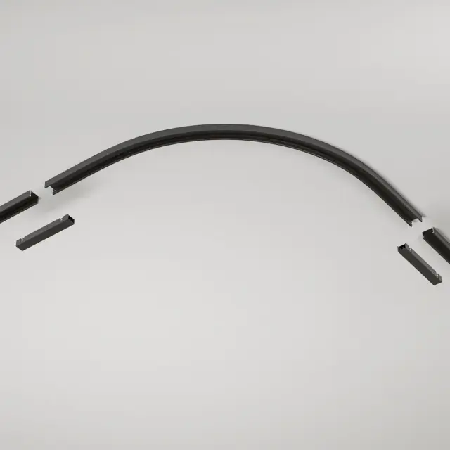 Коннектор Maytoni ACCESSORIES FOR TRACKS BASITY — магнитные, черный, ракурс 2
