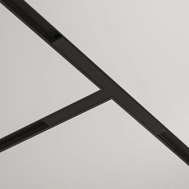 Коннектор Maytoni ACCESSORIES FOR TRACKS BASITY — магнитные, черный, ракурс 3