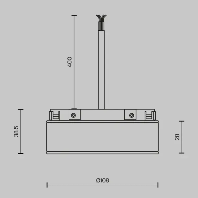 Ввод питания Maytoni POWER SUPPLY BASITY — магнитные, черный, ракурс 4