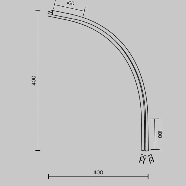 Коннектор Maytoni ACCESSORIES FOR TRACKS BASITY — магнитные, черный, ракурс 5