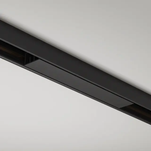 Коннектор Maytoni ACCESSORIES FOR TRACKS BASITY — магнитные, черный, ракурс 3