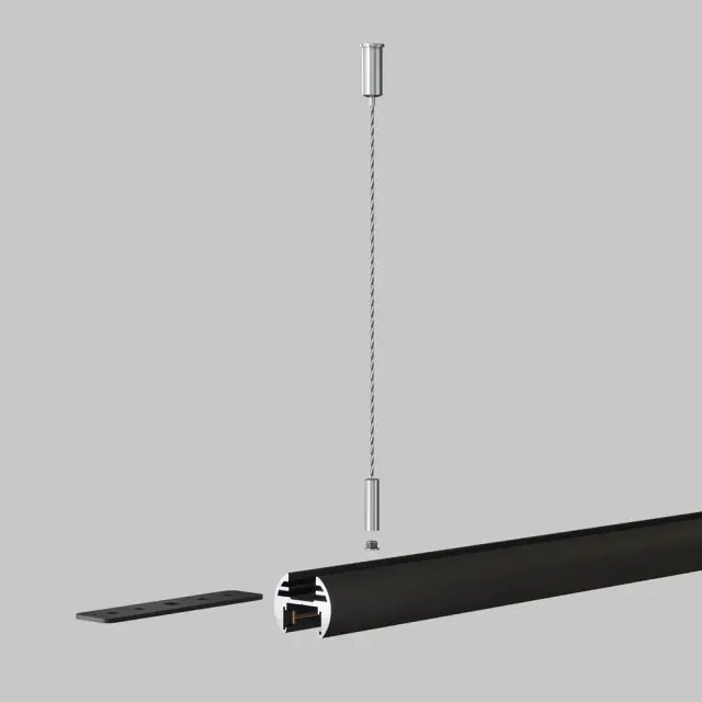 Крепёж Maytoni ACCESSORIES FOR TRACKS BASITY — магнитные, никель, ракурс 2